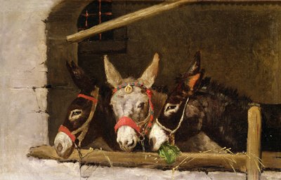 Burros alimentándose de Arthur Batt